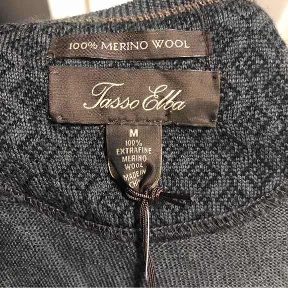 Tasso Elba NWT ladies merino wool sweater size medium - Picture 5 of 5